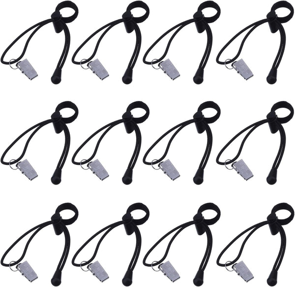 Black Backdrop Background Clips Holder for Photo Video Studio, 12 Pack