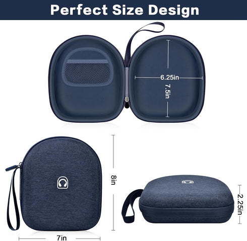 Headphone Case for Sony WH-CH520 Wireless Headphones, Bluetooth On-Ear Headset Bag, Black (Box Only)