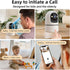 Apone 2.4Ghz 360 WiFi Security Camera Indoor, Baby Monitor Pet Camera for Home Security, One-Touch Call, Smart Motion
