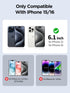 15/iPhone 16 6.1 Inch, PDDKISS Compatible for iPhone Privacy Screen Protector Tempered Glass Pink Gradient Anti Spy