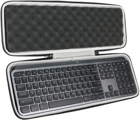 khanka Hard Travel Case for Logitech MX Keys S/MX Keys Mini/MX Keys Advanced Wireless Keyboard (Case Only)
