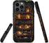 OTTRZMTER 15,Hybrid 2-Layer 15 Case for iPhone Hard Shell Forest Floral Flower Bookshelf Phone Case for Girl Women Boy