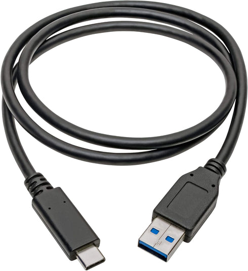 Tripp Lite USB C to USB-A Cable 3.1, 5 Gbps, USB-If Cert, USB Type C, 3' (U428-C03-G2)