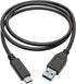 Tripp Lite USB C to USB-A Cable 3.1, 5 Gbps, USB-If Cert, USB Type C, 3' (U428-C03-G2)