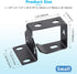 WikrOck 8 Pack Set Metallic Cable Manager D-Ring Hooks For Network Server Rack Cabinet, Cable Wire Management Bracket