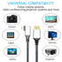 4K Cable,90 4K etc.(50cm) RIIEYOCA Micro HDTV to HDTV Adapter Degree Left Angle Micro hdtvMale to hdtvMale Aluminum