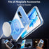 Hensinple Magnetic Case for Google Pixel 8A, Clear Slim Shockproof Cover with Screen Protector, Compatible with MagSafe.