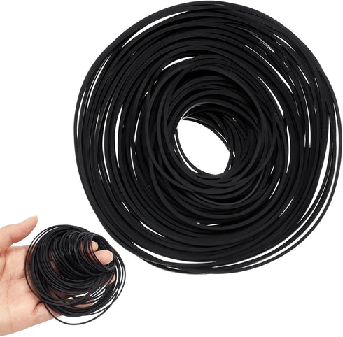 Kanayu 100 Pcs Recorder Rubber Belts 40-135 mm Square Cassette Tape Machine