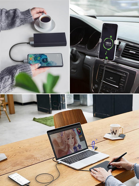CableCreation 0.5FT Short USB C to USB C Cable 60W Fast Charging Compatible with iPhone 15 Series, MacBook Pro, iPad