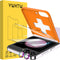 YWXTW Upgraded Alignment Tray for Samsung Galaxy Z Flip 5: 2 Pack Tempered Glass Screen Protectors + 2 Camera Lens