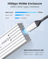 ORICO M.2 NVMe SSD Enclosure to USB-C PCIe Adapter, 10Gbps USB3.2 Gen2 for NVMe M-Key/M+B Key SSD