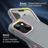 Sansunto Protection Case for iPhone 13 & 15 Phone, iPhone 14 Case Heavy Duty Shockproof Silicone Rubber Cover, Rugged Hybrid Durable Phone Cases for iPhone 13/14/15 in 6.1 Inch. (Grey/Pink)