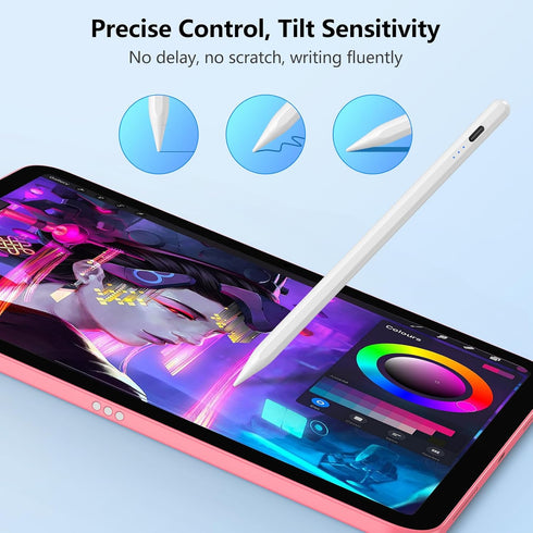 HOTLIFE Stylus Pen for iPad 10th & 9th Generation, Faster Charge for Apple Pencil, Compatible with iPad Pro & Mini