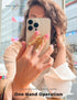 2024 Upgrade Magnetic Phone Grip Compatible with MagSafe, Butterfly Phone Grip Holder Finger Kickstand for MagSafe, Adapter Ring for MagSafe Included (Gold Bling Gold)