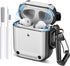 Maxjoy AirPods 2nd Generation Case with Cleaner Kit, Magnetic, Drop-Proof, Wear-Resistant, White Cover for Men and Women