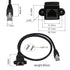 GINTOOYUN Panel Mount RJ45 - RJ45 Male to Female Screw Panel Mount CAT6/5e/5 Shielded Network LAN Extender Cord