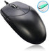 Adesso 3 PS/2 Button Desktop Optical Scroll Mouse, Black