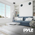Pyle PDIC61RDBK In-Wall/In-Ceiling Dual 6.5-Inch Speaker System, 2-Way, Flush Mount, Black (Pair)