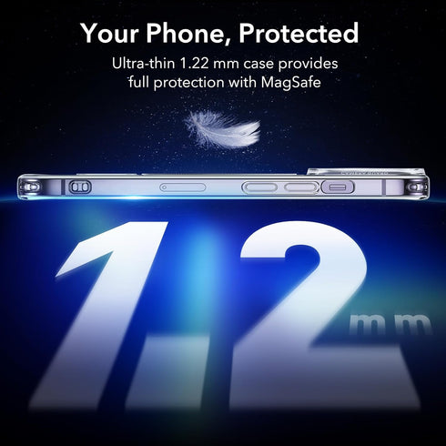ESR iPhone 14 Pro Case, Clear Zero Series Compatible with MagSafe, Military-Grade Protection, Resists Yellowing