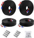 Anlapus 4 Pack 100ft/30m All-in-One Video Power Cable, BNC Extension Surveillance Camera