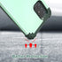 IDweel Galaxy A71 5G Case with Tempered Glass Screen Protector, Slim Hybrid 3 in 1 Heavy Duty Protection, Mint Green