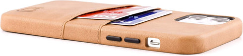 Dockem Wallet Case for iPhone 12 & iPhone 12 Pro: Built-in Metal Plate for Magnetic Mounting & 2 Credit Card Holders,