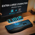 Hamile 7-Color Setting, Large Print Wireless Backlit Keyboard Rechargeable Quiet Low-Profile Keys, Light up with Memory