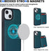 iPhone 13 Case with Credit Card Holder Mag Safe, Leather Wallet Case for Women, Detachable 2-in-1 Compatible with Mag