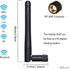 Dixingtek 6E 2.4GHz 5GHz 6GHz 2-Pack WiFi Tri-Band Bluetooth RP SMA Male Antenna, Compatible with WiFi Router Camera