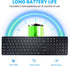 INFINMIND Keyboard-2.4G Keyboard,19 Wireless USB Ultra Slim Quiet Full Size Matte PC Computer Multimedia Keys,Number