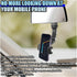ZIMISI 360 Rearview Mirror Phone Mount Holder for Car, Rotating Adjustable Car Phone & GPS Holder, Universal