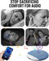 hunsee (1pc) Sleep Speaker Under Pillow, Bone Conduction Under Pillow Speaker with Bone-Acoustic Fabric Diffusion