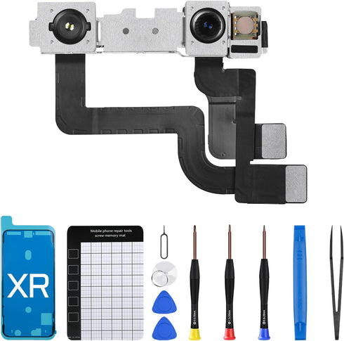 iPhone XR Front Camera Replacement Repair Kit, 7MP 6.1" OEM Lens Module Part with Repair Tools for A1984 A2105
