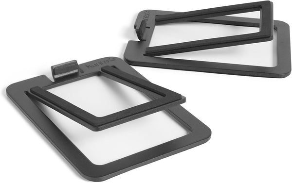 Kanto S2 Tilted Desktop Speaker Stands for Small Speakers & Compact Studio Monitors, Black