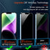 Ferilinso Privacy Screen Protector for iPhone 13/14 - 2 Pack, 9H Anti-Spy Tempered Glass & Camera Lens Protectors.