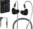 HiFi Stereo IEM Earphones - Dynamic Dual Driver Wired Earbuds, Noise Canceling, Detachable Cable for Musicians (Black)