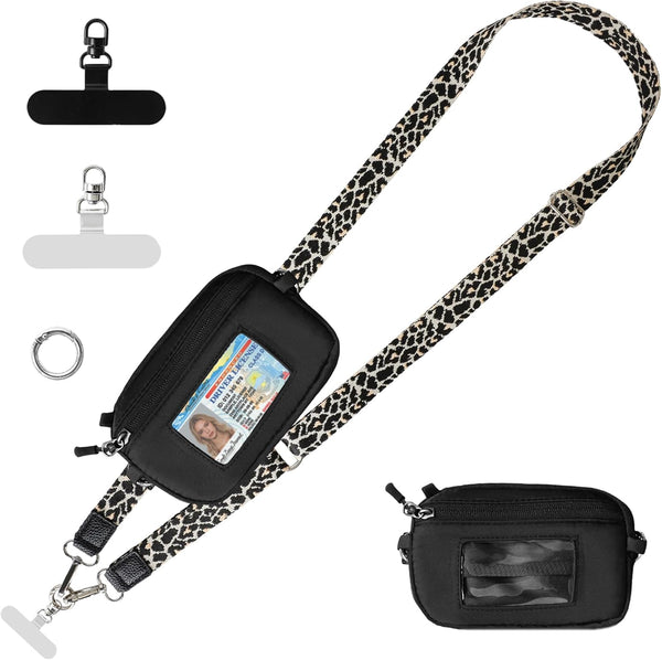 FUVLIFE Clip and Go Strap for Phone with Wallet Crossbody, Cell Phone Lanyard