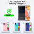 LeYi Phone Case for Samsung Galaxy A42 5G, Liquid Silicone Slim Cover with 2 Pack Tempered Glass Protector, Purple