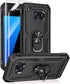 Androgate Military-Grade Metal Ring Holder Case for Samsung Galaxy S7, Shockproof Cover with HD Protectors