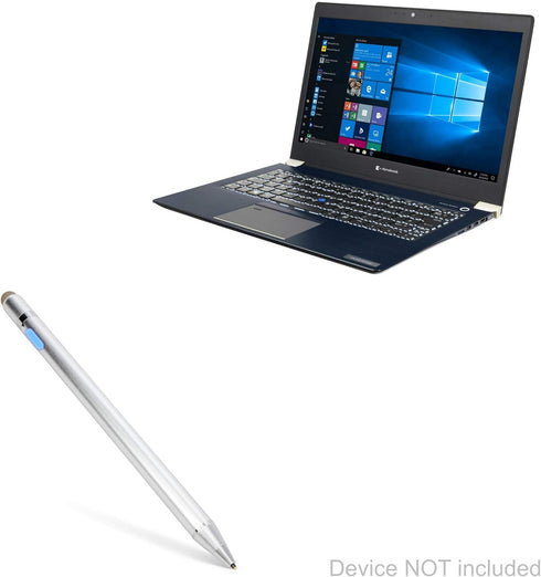 BoxWave Stylus Pen for Dynabook Portege X30, AccuPoint Active Stylus, Electronic Stylus with Ultra Fine Tip - Metallic