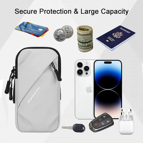 Phone Holder Arm Bands, Small Crossbody Shoulder Holsters Bag for iPhone and All Cell Phones