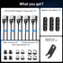 Magnetic Charging Cable 5-Pack, 540° Rotating Magnetic Phone Charger Cable with LED Light for Micro USB, USB C,