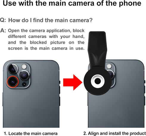 Veedzoens 60mm 17mm Telephoto Lens for iPhone Android Smartphone, Compatible with SmallRig NEEWER Phone Cage