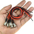 FILSHU DC Power Jack Socket - 5.5 x 2.5 MM Threaded Female Mount Connector Adapter with 30CM 18AWG Cable