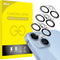 JETech 9H Tempered Glass Camera Lens Protector for iPhone 14 (6.1") & 14 Plus (6.7") - Anti-Scratch, HD Clear, 3-Pack