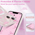UEEBAI 15 Magnetic for iPhone Case, Bow Case Compatible with MagSafe, Wireless Slim Clear Ribbon Aesthetic Phone Cover
