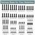 Universal TV Mount Screws Kit, Includes M4 M5 M6 M8 Screws, Washers for Samsung TCL Hisense LG Vizio Onn Sony Toshiba