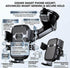 Osswe [2026 3-in-1 100lbs 360 Upgraded Car Phone Mount - Suction Force & Metal Spiral Hook Vent Clip - Military Grade