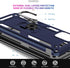 LeYi Moto G Stylus 2021 Case with 2 Tempered Glass Screen Protectors, Military Grade with Kickstand, Blue