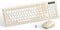 RECCAZR Silent Wireless Keyboard and Mouse Combo, Full-Sized Wireless Keyboard and Adjustable DPI